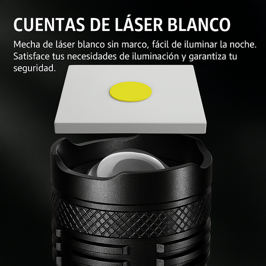 LINTERNA TÁCTICA 10.000 LUMENS